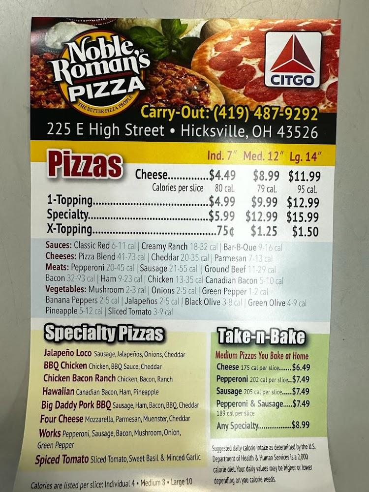 Noble Romans Pizza Turkey & Cheese